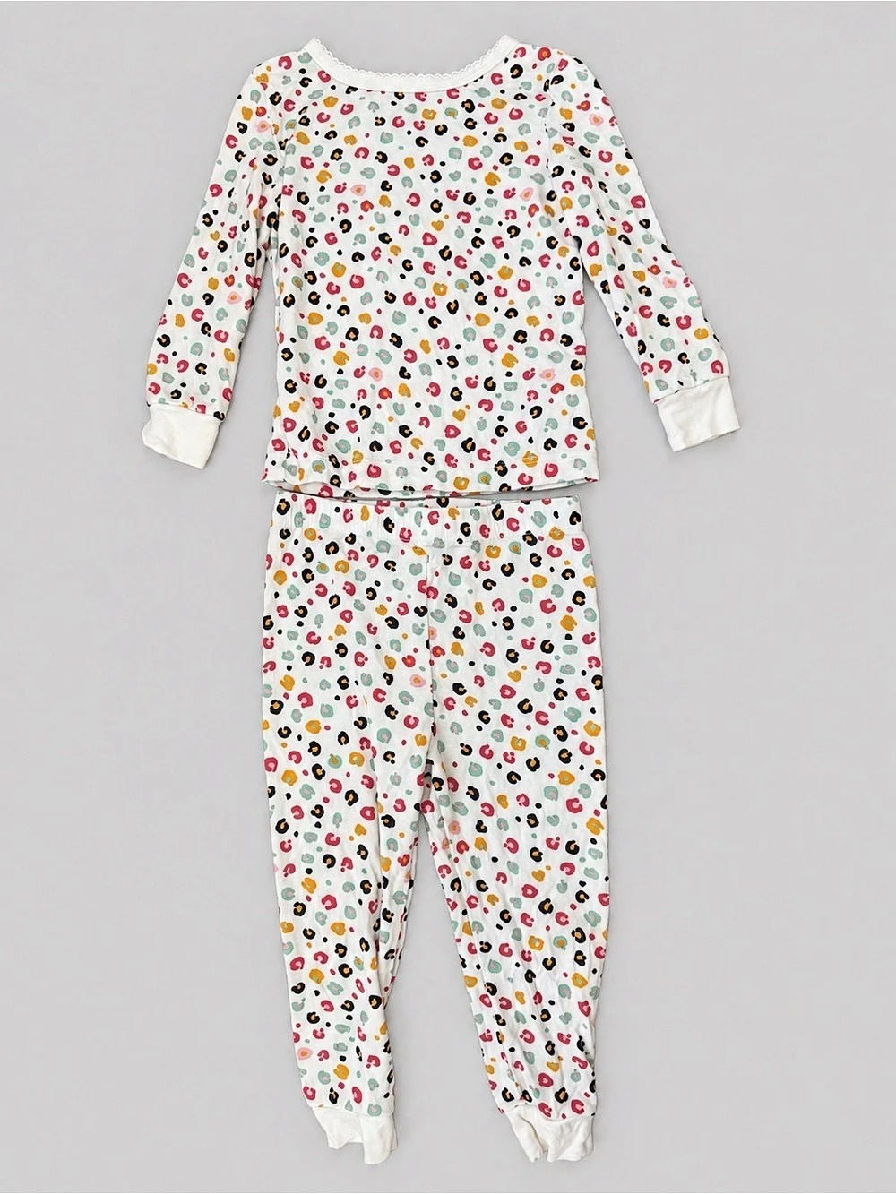 💛⚡️PICK 5/ $20 - Little Me Multicolor Leopard Print 2-Piece Pajama Set 18 Months